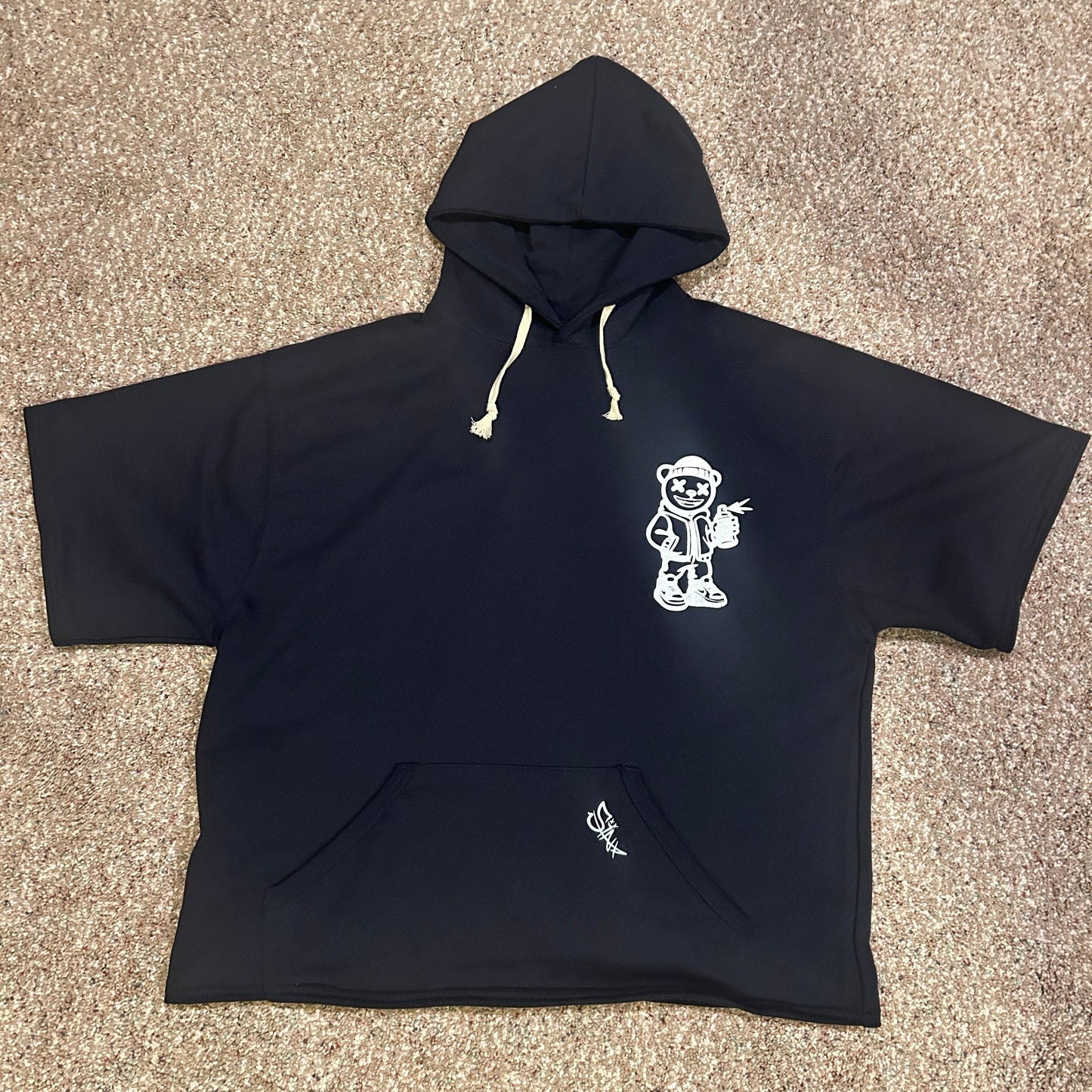 HAND-MADE CROPPED SINX STAY LOW KEY Sweater